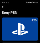 psn 20 eur gift card