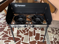 Petromax plinski plamenik plinski stol s 2 plamenika NOVO