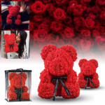 Medvjedić od ruža + GRATIS ukrasna kutija