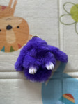 Privjesak ljubičasti plišani zeko
