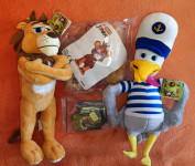 ✳️Životinjsko Carstvo: plišanac Galeb i Lav, čičak Lav & sličice