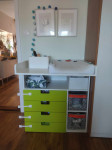 IKEA Smastad prematalica + podloga za previjanje + kutije