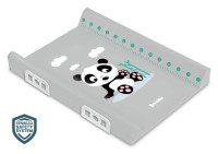 Tvrda podloga za presvlačenje - africa panda siva 60 cm