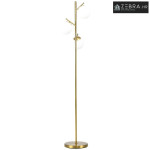 Podna lampa u retro stilu, podna lampa s 3 abažura, staklo, zlatna