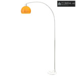 Podna lučna lampa s nožnim prekidačem, izrađena od mramora, metala i p