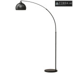 Podna lučna lampa, podesiva visina, nožni prekidač, podnožje s efektom
