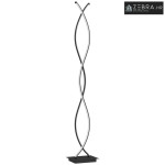 Prigušljiva moderna dvostruka spiralna podna lampa s LED izvorom svjet