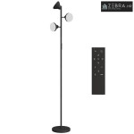 Prigušljiva podna lampa sa svjetlom za čitanje, RGB, daljinski, 3 glav