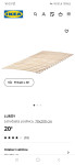 podnica Luroy  IKEA NOVO, 140×200 cm, 2 komada