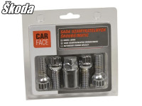 SET SIGURNOSNIH VIJAKA / ŠRAFA / MATICA ZA ALU FELGE ŠKODA