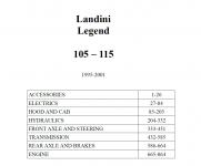 Landini  Legend  105 115  (1995-2001) Katalog dijelova