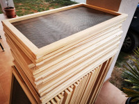 Drvene lese police za sušenje s Inox 304 mrežom 2x2mm (sušara)
