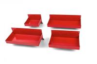 Set crvenih magnetnih kutija, 4 kom