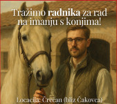 Tražimo radnika za rad na imanju s konjima! (m/ž)