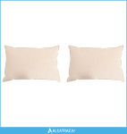 Jastuk 2 pcs Bež 60 x 70 cm Kapok vlakno - NOVO