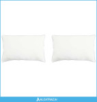 Jastuk 2 pcs Bijela 60 x 80 cm Bambusovo vlakno - NOVO