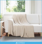 Pokrivači za bacanje 24 pcs Bež 200 x 150 cm Runo - NOVO