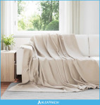 Pokrivači za bacanje 24 pcs Bež 240 x 220 cm Runo - NOVO