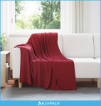Pokrivači za bacanje 24 pcs Bordeaux Crvena 170 x 130 cm Runo - NOVO