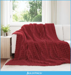 Pokrivači za bacanje 6 pcs Bordeaux Crvena 240 x 220 cm Runo - NOVO
