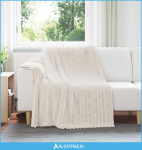 Pokrivači za bacanje 6 pcs Krema 200 x 150 cm Runo - NOVO