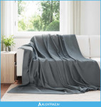 Pokrivači za bacanje 6 pcs Tamno siva 270 x 240 cm Runo - NOVO