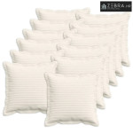 Presvlaka za jastuk 12 kom. HOUTEN Krem 50 x 50 cm Kord - Krem 50 x 50