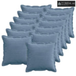 Presvlaka za jastuk 12 kom. HOUTEN Plava 50 x 50 cm Kord - Plava 50 x