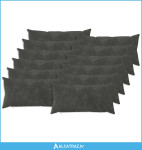 Presvlaka za jastuk 12 pcs HEERLEN Antracit 40 x 80 cm - NOVO