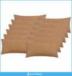 Presvlaka za jastuk 12 pcs HEERLEN Bež 40 x 80 cm Bouclé - NOVO