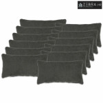 Presvlaka za jastuk 12 kom. HEERLEN Tamnosiva 40 x 80 cm Bouclé - Tamn
