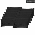 Presvlaka za jastuk 12 kom. HOUTEN Crna 40 x 80 cm Flanel - Dizajn s p