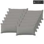 Presvlaka za jastuk 12 kom. HOUTEN Oblačnosiva 40 x 80 cm - Siva tkani