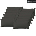 Presvlaka za jastuk 12 kom. HOUTEN Tamnosiva 40 x 80 cm - Tamnosiva 40