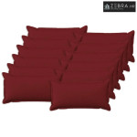 Presvlaka za jastuk 12 kom. HOUTEN Vinska crvena 40 x 80 cm - boja crn