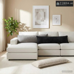 Presvlaka za jastuk 2 kom. HOUTEN Antracit 40 x 145 cm - Dizajn s pasp