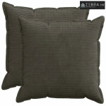 Presvlaka za jastuk 2 kom. HOUTEN Antracit 65 x 65 cm Kord - Antracit