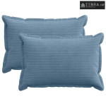 Presvlaka za jastuk 2 kom. HOUTEN Plava 50 x 80 cm Kord - Plava 50 x 8