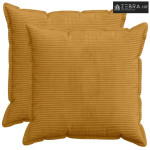 Presvlaka za jastuk 2 kom. HOUTEN Žuta 55 x 55 cm Kord - Žuta 55 x 55