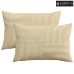 Presvlaka za jastuk 2 kom. ALMELO Siva zelena 50 x 75 cm Kord - Siva z