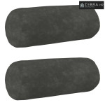 Presvlaka za jastuk 2 kom. HEERLEN Antracit Promjer 15 x 40 cm - Osnov