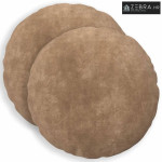 Presvlaka za jastuk 2 kom. HEERLEN Sivosmeđa Promjer 60 cm - Osnovni S