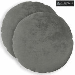 Presvlaka za jastuk 2 kom. HEERLEN Tamnosiva Promjer 60 cm - Osnovni T