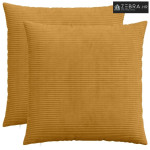 Presvlaka za jastuk 2 kom. HEERLEN Žuta 65 x 65 cm Kord - Žuta 65 x 65