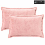 Presvlaka za jastuk 2 kom. HOUTEN Ružičasta 50 x 80 cm Flanel - Dizajn