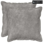 Presvlaka za jastuk 2 kom. HOUTEN Svjetlosiva 50 x 50 cm - Dizajn s pa