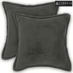 Presvlaka za jastuk 2 kom. HOUTEN Tamnosiva 45 x 45 cm Bouclé - Tamnos