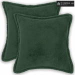 Presvlaka za jastuk 2 kom. HOUTEN Tamnozelena 45 x 45 cm Bouclé - Tamn