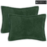 Presvlaka za jastuk 2 kom. HOUTEN Tamnozelena 50 x 80 cm Bouclé - Tamn