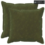 Presvlaka za jastuk 2 kom. HOUTEN Zelena 80 x 80 cm - Dizajn s paspulo